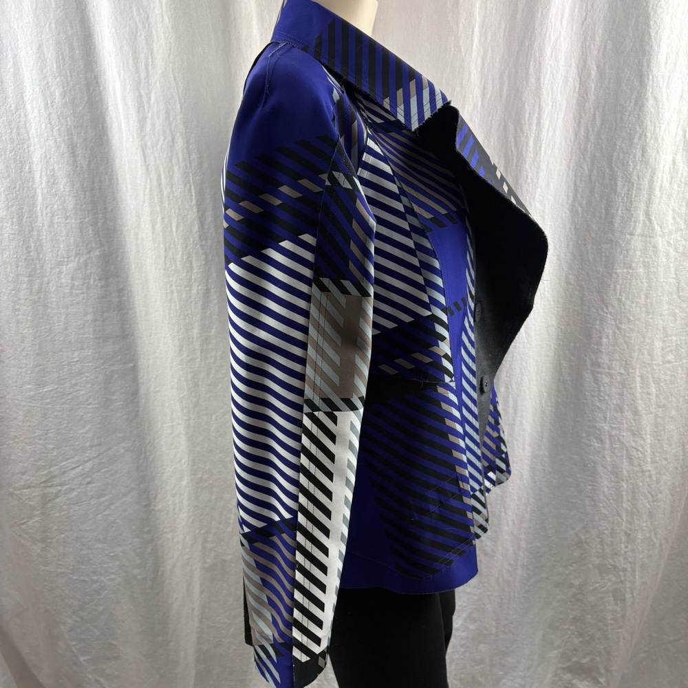 Issey Miyake Reversible Charcoal Blazer with Pattern - Picture 10 of 16
